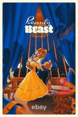 Beauty and the Beast by Martin Ansin Disney Movie Poster x/440 Print Art Mondo
