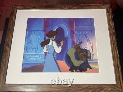 Beauty and the beast Animation Cel Walt Disney Movie Production Art Vintage X1