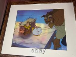 Beauty and the beast Animation Cel Walt Disney Movie Production Art Vintage X1