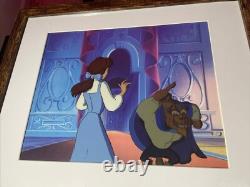Beauty and the beast Animation Cel Walt Disney Movie Production Art Vintage X1