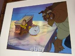 Beauty and the beast Animation Cel Walt Disney Movie Production Art Vintage X1