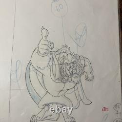 Beauty and the beast Animation Cel Walt Disney Movie Production Art Vintage X1