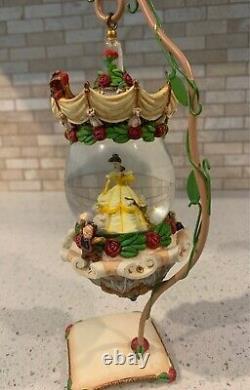 Beauty and the beast hanging snowglobe