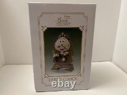 Beauty & the Beast Cogsworth CLOCK Table Brown 25cm Disney Japan