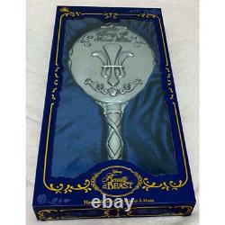 Beauty & the Beast Disney Replica Hand Mirror Silver Rose Disney Store Japan