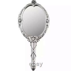 Beauty & the Beast Disney Replica Hand Mirror Silver Rose Disney Store Japan