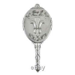 Beauty & the Beast Disney Replica Hand Mirror Silver Rose Disney Store limited