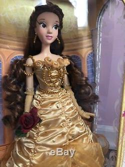 Belle Beauty & The Beast LE 5000 17 Collector Doll Disney Store NIB