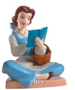 Belle Bookish Beauty Beast WDCC Disney Figurine Litho & Pin 2005 Society Ret New