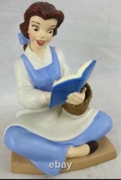 Belle Bookish Beauty Beast WDCC Disney Figurine Litho & Pin 2005 Society Ret New