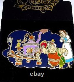 Belle LE 500 Disney Auction Pin Beauty Beast Father Maurice with Contraption Dad