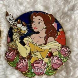 Belle and Adam Beauty And The Beast Heroic Moments LE 50 Fantasy Pin Disney