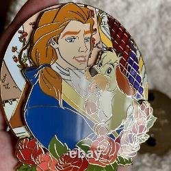 Belle and Adam Beauty And The Beast Heroic Moments LE 50 Fantasy Pin Disney