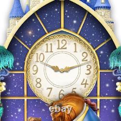 Bradford Disney Beauty and The Beast Happily Ever After Illuminated Wall Clock