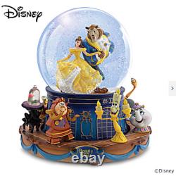 Bradford Exchange Disney Beauty & The Beast Musical Globe & Rotating Characters
