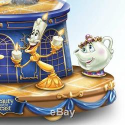 Bradford Exchange Disney Beauty & The Beast Rotating Musical Glitter Globe Belle