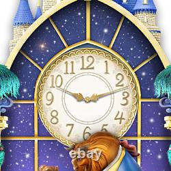 Bradford Exchange Disney Beauty and The Beast Happily Ever After Wall Clock