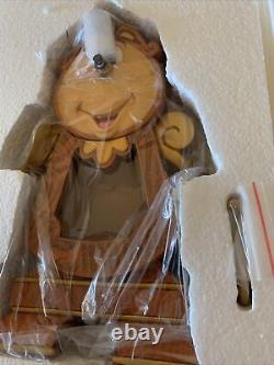 Brand New Box In Packaging Disneyparks Beauty And The Beast Cogsworth 10 Clock