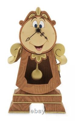 Brand New Box In Packaging Disneyparks Beauty And The Beast Cogsworth 10 Clock
