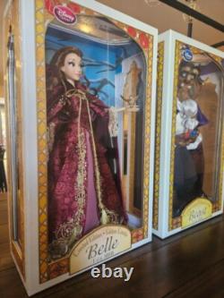Brand New Disney Beauty & the Beast 17 Winter Belle & Beast LE Dolls (Set of 2)