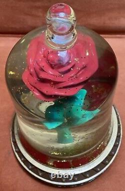 Brand New Disney Store Beauty & The Beast Enchanted Rose Snow Globe In Box