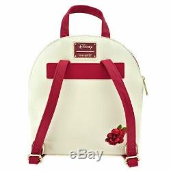 Brand New Disney X Loungefly Beauty and the Beast Belle Rose Mini Backpack