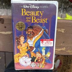 Brand New Factory Sealed Walt Disney's Beauty and The Beast Black Diamond VHS