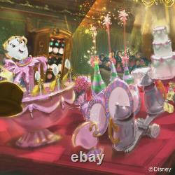Cake Plate 6pcs Disney Beauty and the Beast D-BB 03 51082 Japan Express