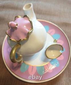 Charmed Aroma Disney Beauty & The Beast Chip & Mrs. Potts Candle Tray & Necklace