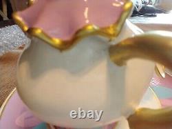 Charmed Aroma Disney Beauty & The Beast Chip & Mrs. Potts Candle Tray & Necklace