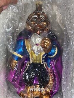 Christoper Radko Disney Gallery BEAUTY & the BEAST LTD BELLE & BEAST Ornaments