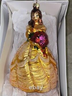 Christoper Radko Disney Gallery BEAUTY & the BEAST LTD BELLE & BEAST Ornaments