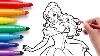Coloring Belle From Beauty And The Beast Disney Princess Art