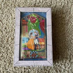 D23 DestinationD 2021 Beauty and the Beast Limited Edition Stained Glass Pin