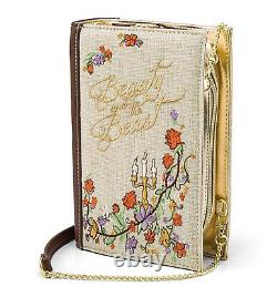 DANIELLE NICOLE Disney Beauty and the Beast Clutch Purse Book Belle BRAND NEW