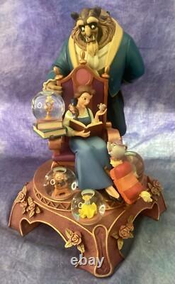 DEFECTIVE 10th Anniversary Beauty The Beast Figurine Statue W Mini Snow G3D