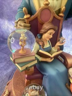 DEFECTIVE 10th Anniversary Beauty The Beast Figurine Statue W Mini Snow G3D