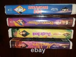 DISNEY BLACK DIAMOND VHS BEAUTY AND THE BEAST, FOX AND THE HOUND, PETER PAN, and