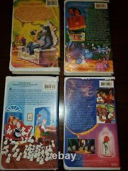 DISNEY BLACK DIAMOND VHS BEAUTY AND THE BEAST, FOX AND THE HOUND, PETER PAN, and