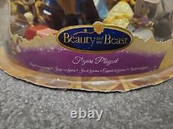 DISNEY Beauty And The Beast Figure Set Disney Store New In Box Belle Beast RARE