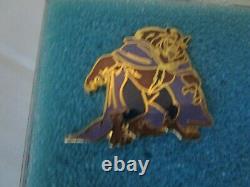 DISNEY Cast Members Beauty and the Beast Pin Set Vintage 90's Belle Chip Gaston