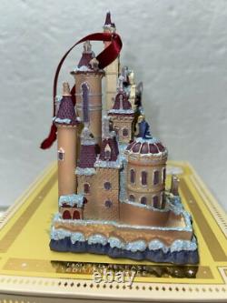 DISNEY Castle Collection Limited Ornament BEAUTY & THE BEAST CASTLE withBELLE