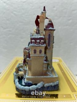 DISNEY Castle Collection Limited Ornament BEAUTY & THE BEAST CASTLE withBELLE
