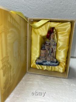 DISNEY Castle Collection Limited Ornament BEAUTY & THE BEAST CASTLE withBELLE