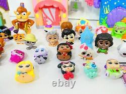 DISNEY DOORABLES Stack Playsets & 36 Figs Mega LOT Princess House Aladdin Elsa