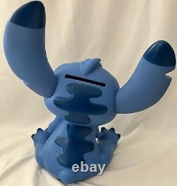 DISNEY LILO & STITCH LARGE 17 inch VINYL PIGGY COIN BANK STATUE FIGURE GENUINE