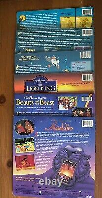 DISNEY Laserdiscs # TOY STORY # LION KING # LITTLE MERMAID # BEAUTY BEAST # VG+