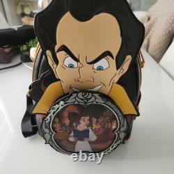 DISNEY Loungefly Mini Backpack Lenticular Scene GASTON of BEAUTY & BEAST