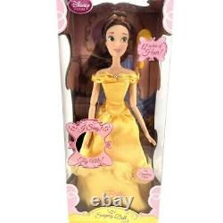 DISNEY STORE BEAUTY & THE BEAST 17 BELLE SINGING DOLL 12 Of Hair? 1991 NEW