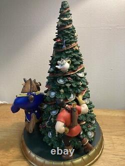 Danbury Mint Disney's Beauty and the Beast Christmas Tree Statue Limited Run